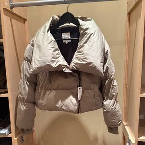 Avec Les Filles Olive Puffer Jacket